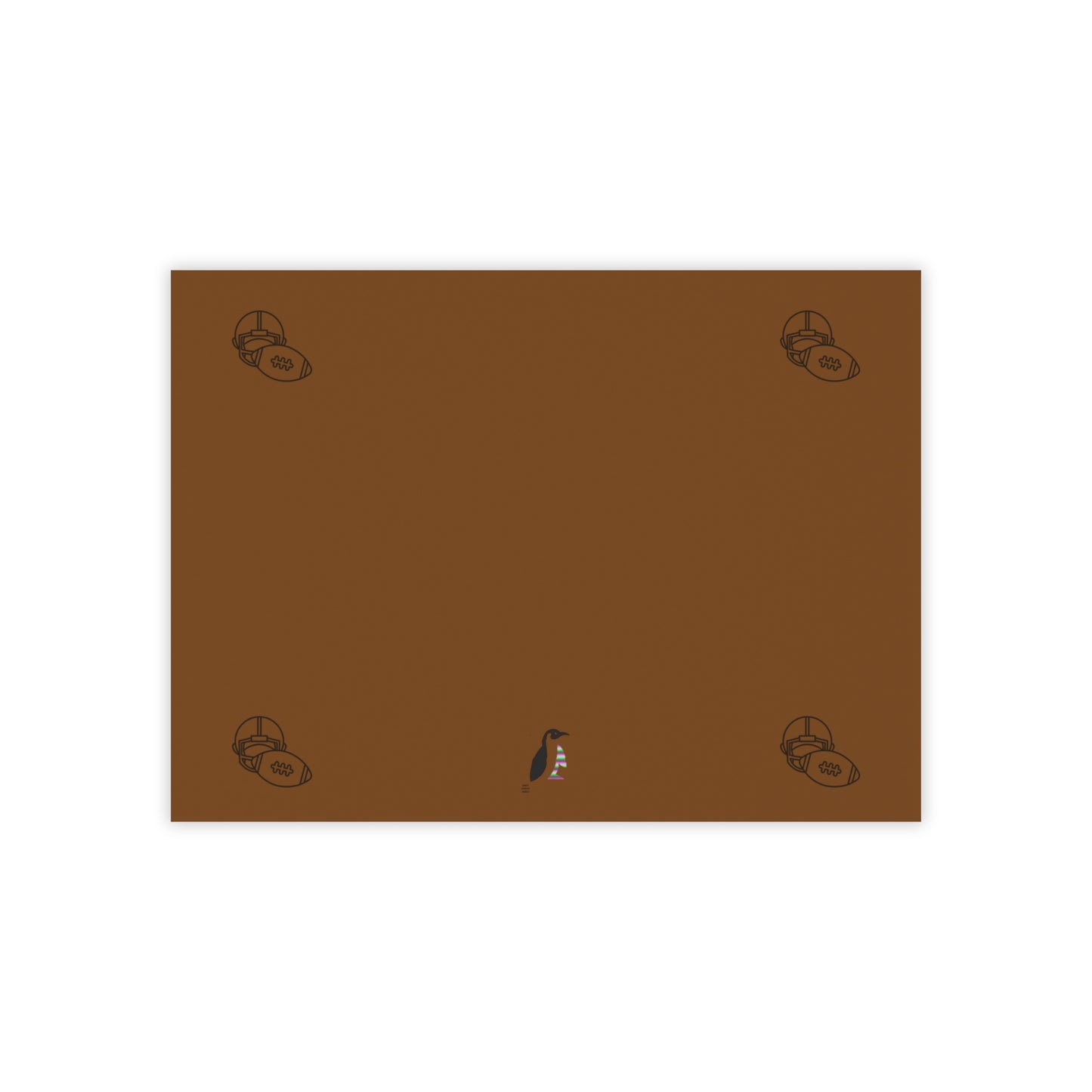 Post-it® Note Pads: Football Brown