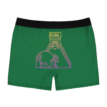 Men's Boxer Briefs: Bowling Dark Green