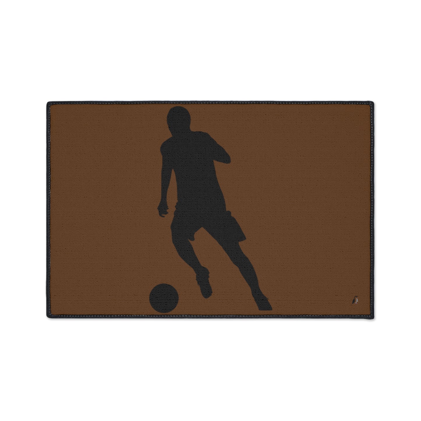 Heavy Duty Floor Mat: Soccer Brown
