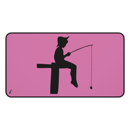 Desk Mat: Fishing Lite Pink