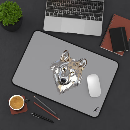 Desk Mat: Wolves Grey