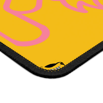 Gaming Mouse Pad: Fight Cancer Yellow