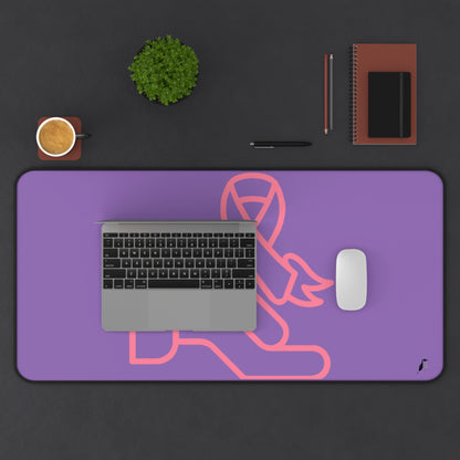 Desk Mat: Fight Cancer Lite Purple