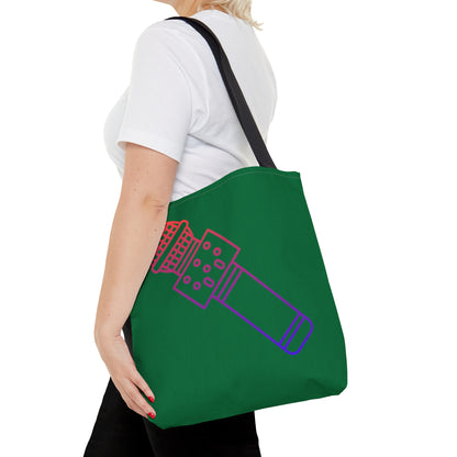 Tote Bag: Music Dark Green