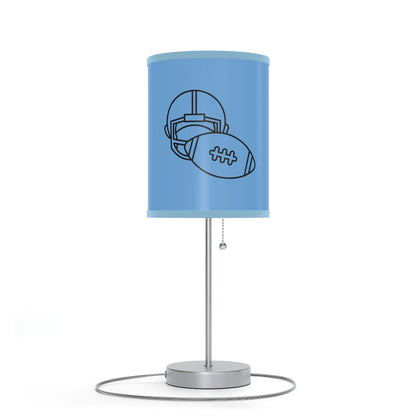 Lamp on a Stand, US|CA plug: Football Lite Blue