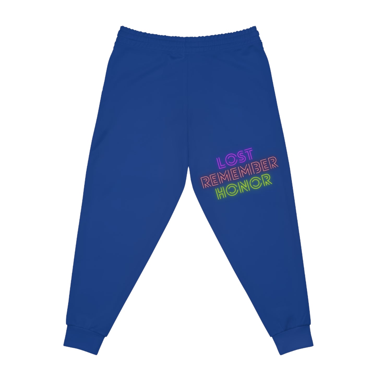 Athletic Joggers: Crazy Penguin World Logo Dark Blue