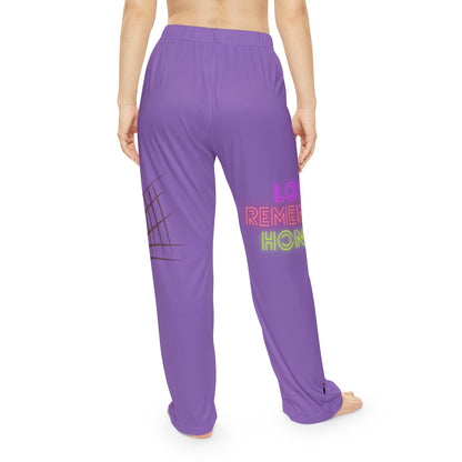 Pambabaeng Pajama Pants: Volleyball Lite Purple 