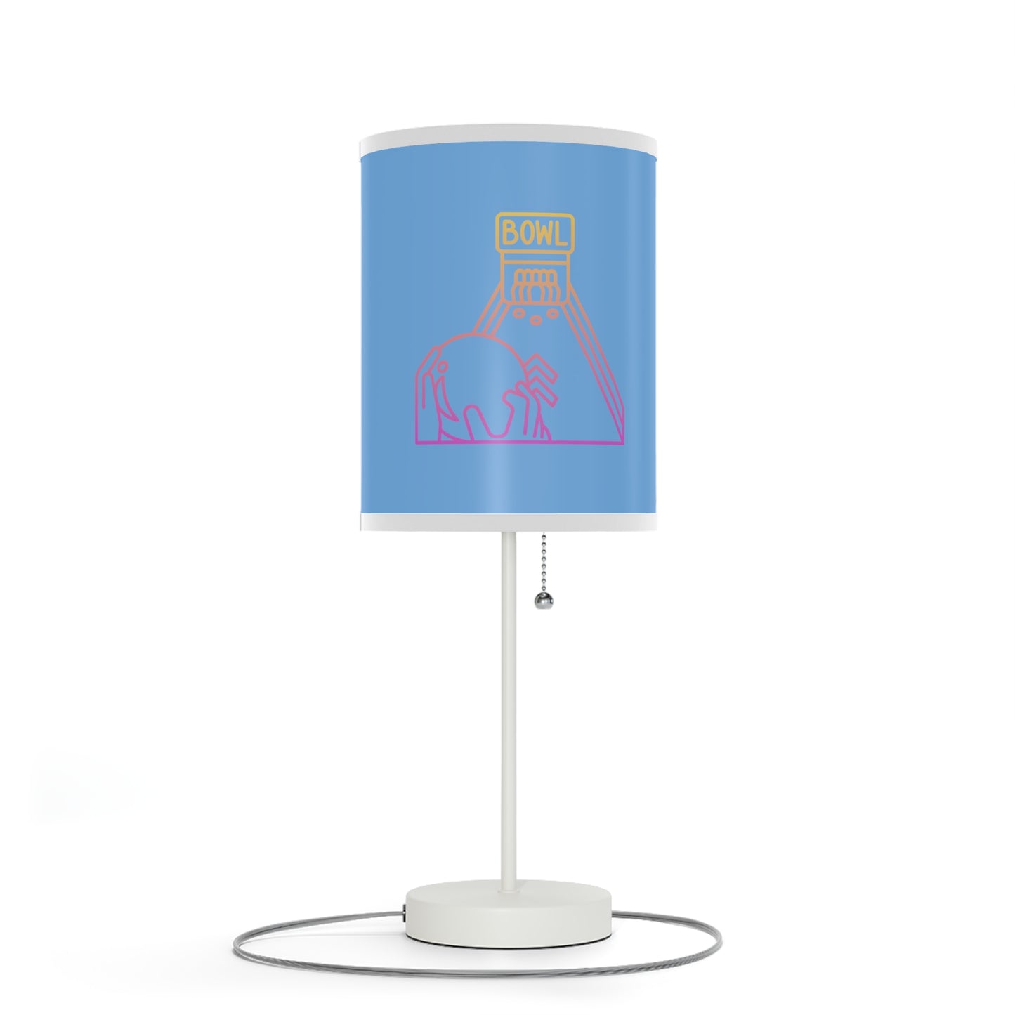 Lamp on a Stand, US|CA plug: Bowling Lite Blue 