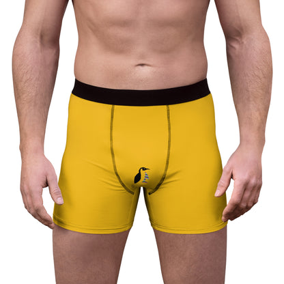 Men's Boxer Briefs: Golf Yellow