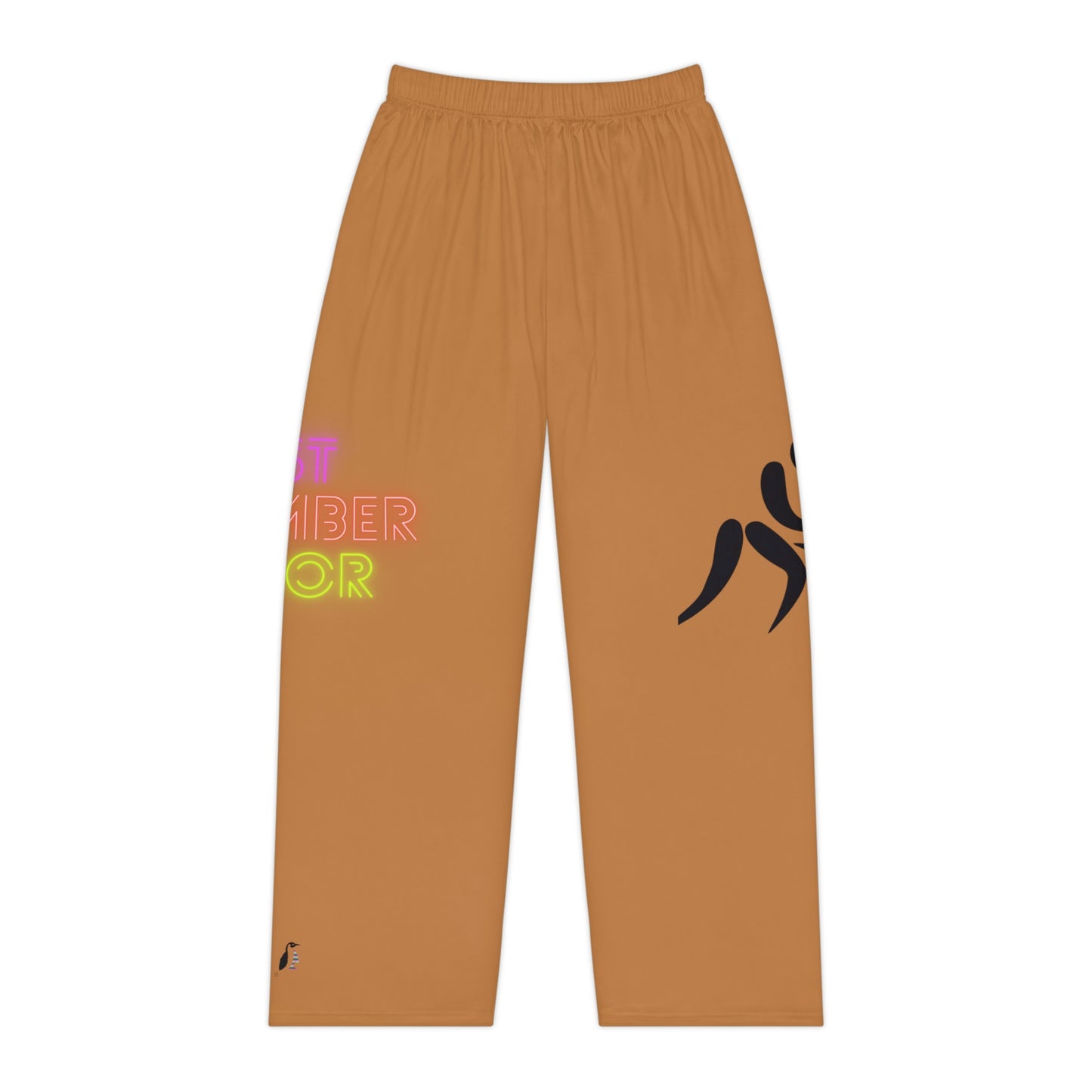 Pambabaeng Pajama Pants: Wrestling Lite Brown 