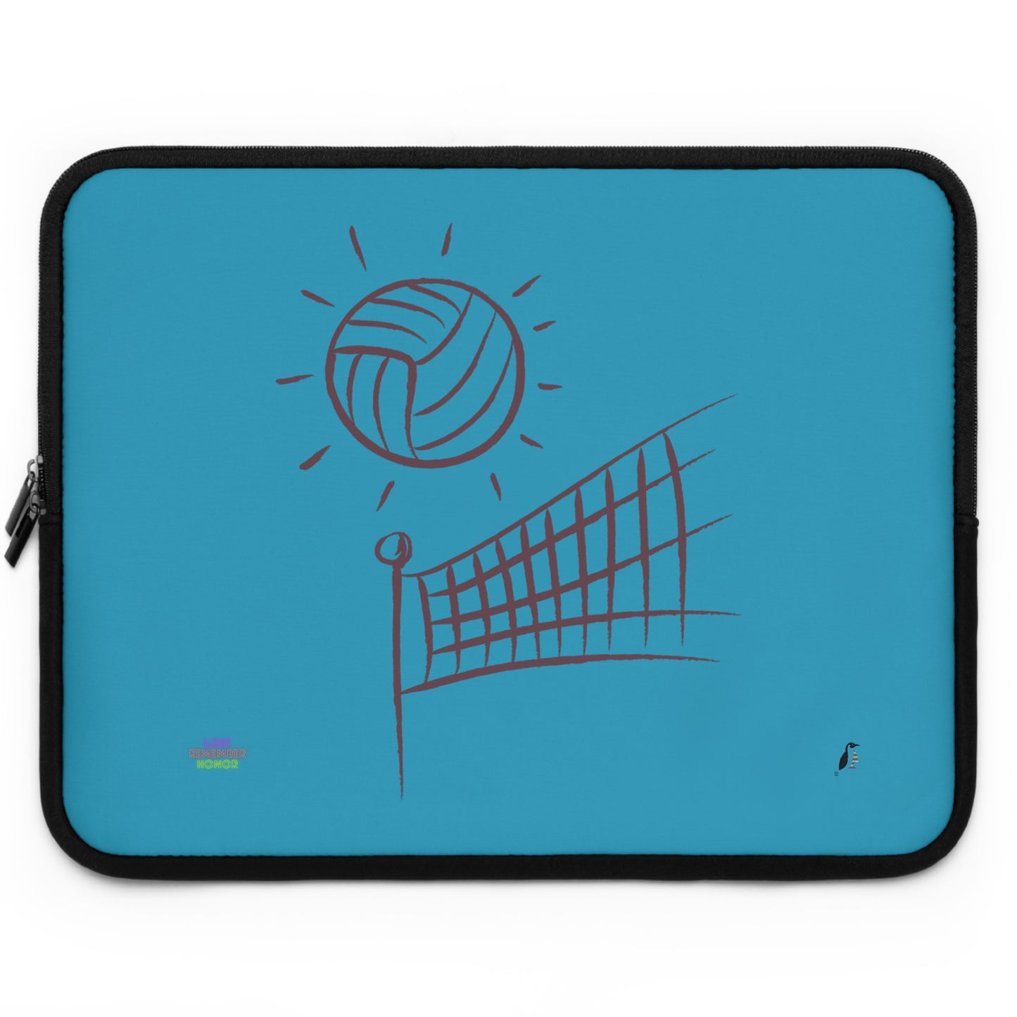 Laptop Sleeve: Volleyball Turquoise