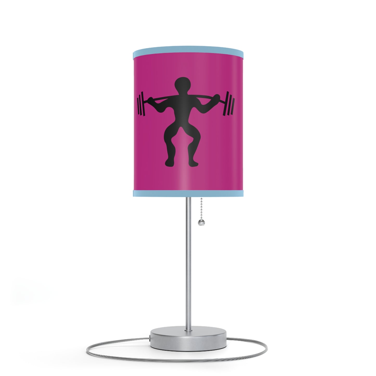 Lamp on a Stand, US|CA plug: Weightlifting Pink