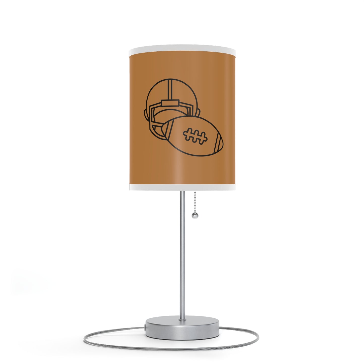 Lamp on a Stand, US|CA plug: Football Lite Brown