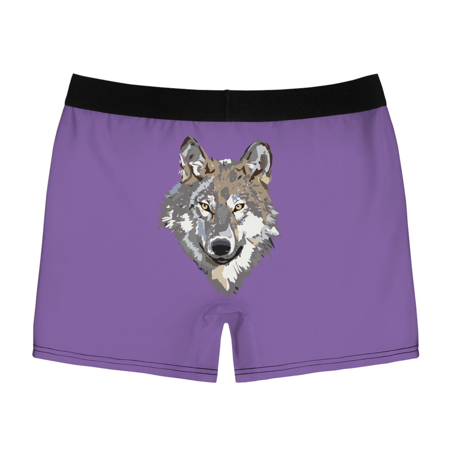 Men's Boxer Briefs: Wolves Lite Purple