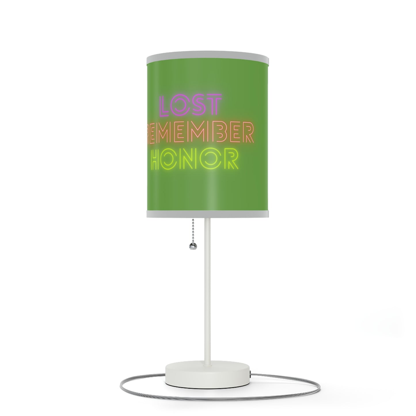 Lamp on a Stand, US|CA plug: Crazy Penguin World Logo Green