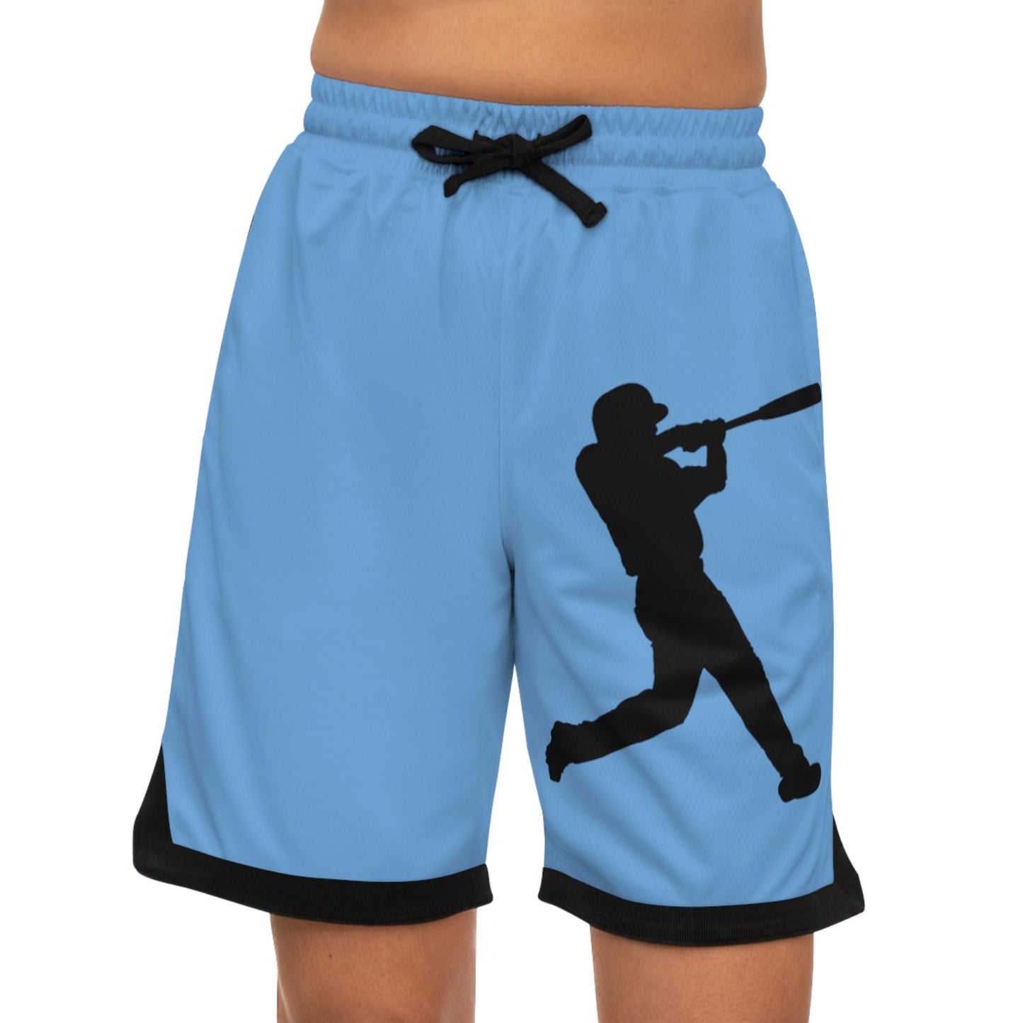 Basketball Rib Shorts: Baseball Lite Blue