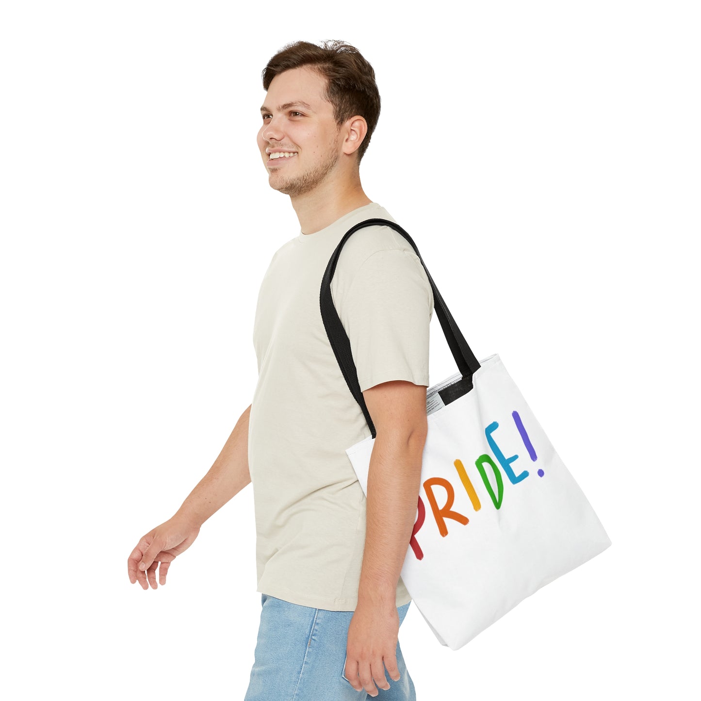 Tote Bag: LGBTQ Pride White