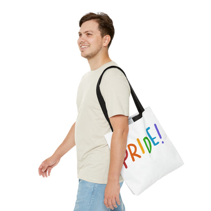 Tote Bag: LGBTQ Pride White