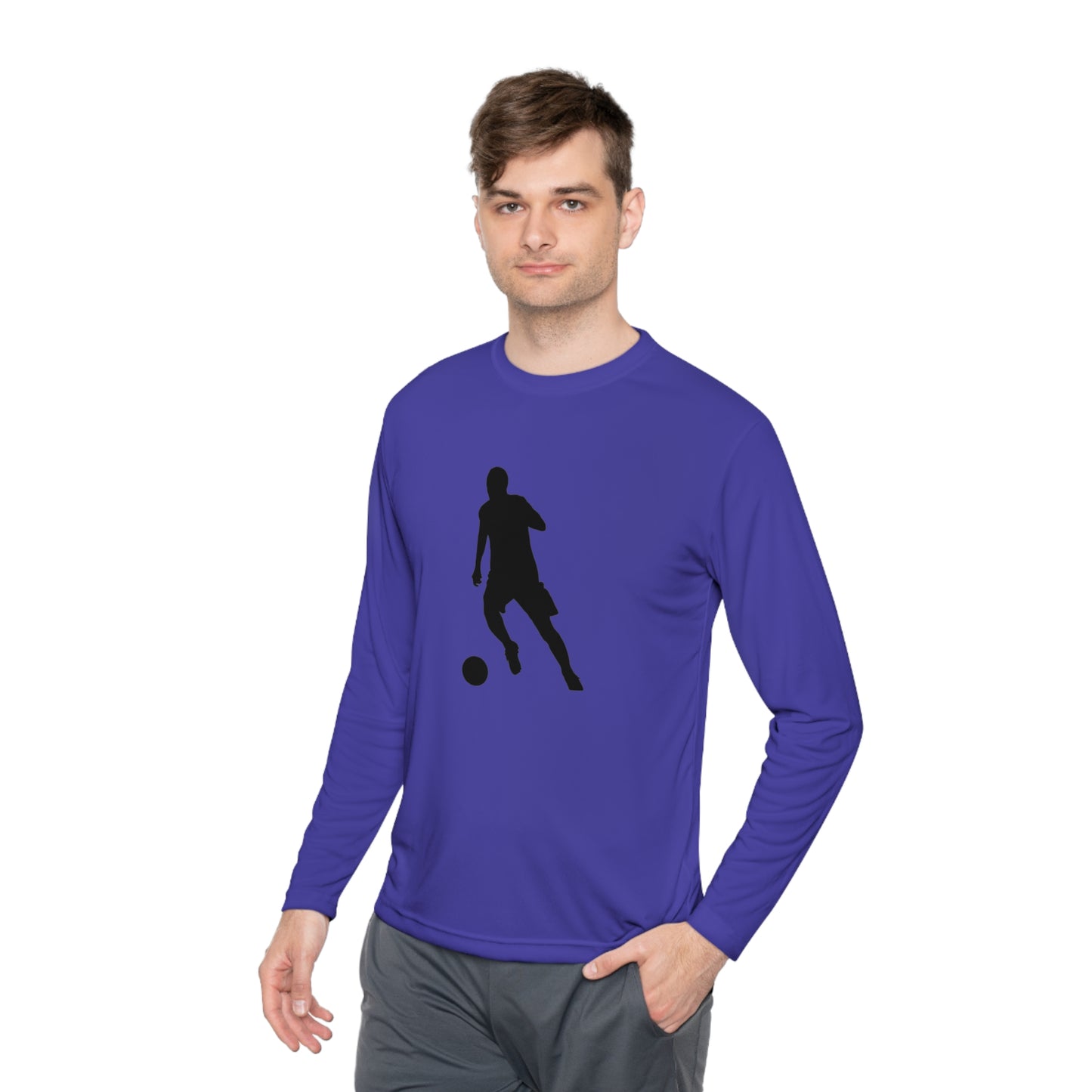 Lightweight Long Sleeve Tee: Soccer #2