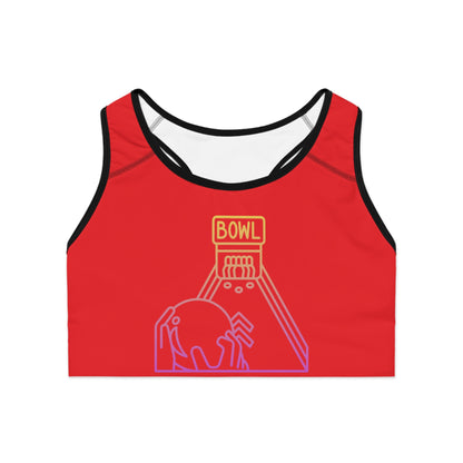 Sports Bra: Bowling Red