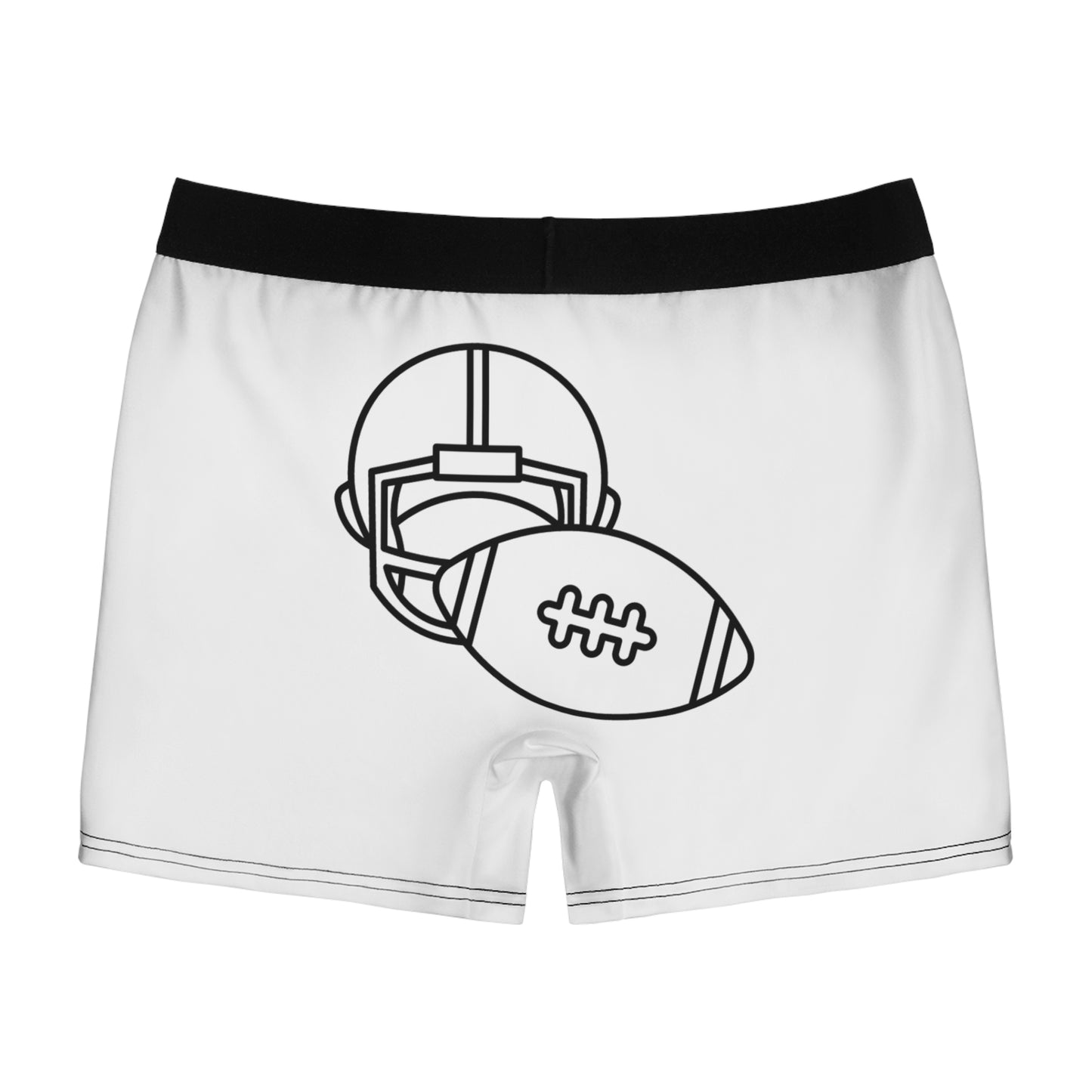 Men's Boxer Briefs Football White