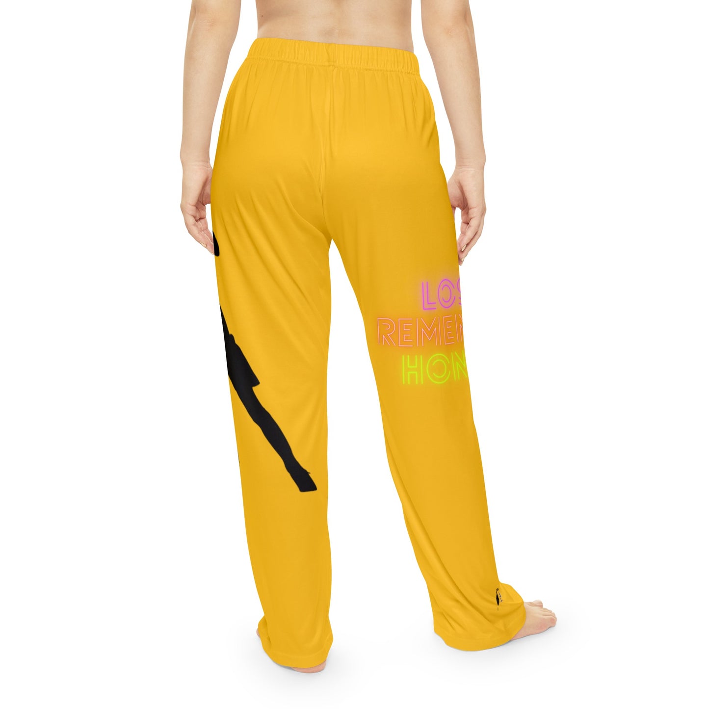 Women's Pajama Pants: Soccer Yellow