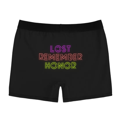 Men's Boxer Briefs: Lost Remember Honor Black