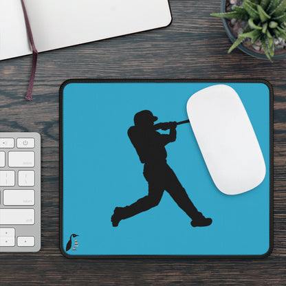 Gaming Mouse Pad: Baseball Turquoise