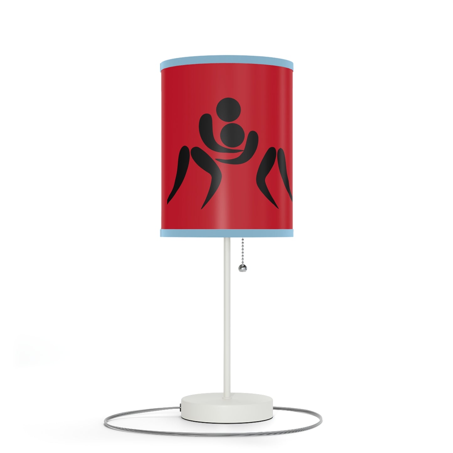 Lamp on a Stand, US|CA plug: Wrestling Dark Red