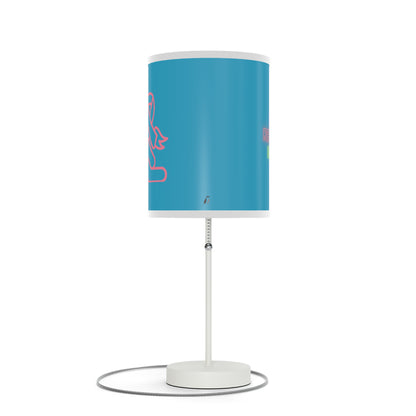 Lamp on a Stand, US|CA plug: Fight Cancer Turquoise