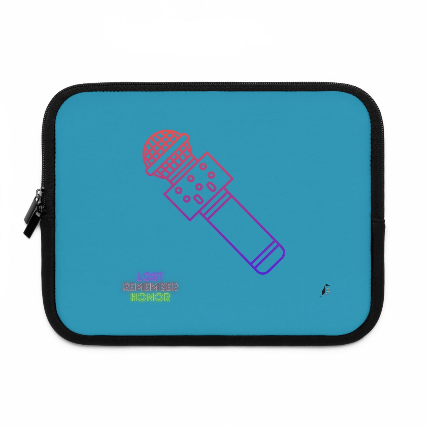 Laptop Sleeve: Music Turquoise