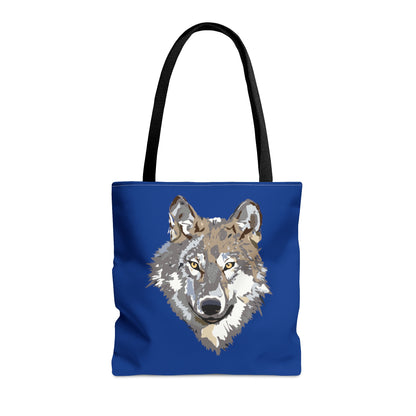 Tote Bag: Wolves Dark Blue