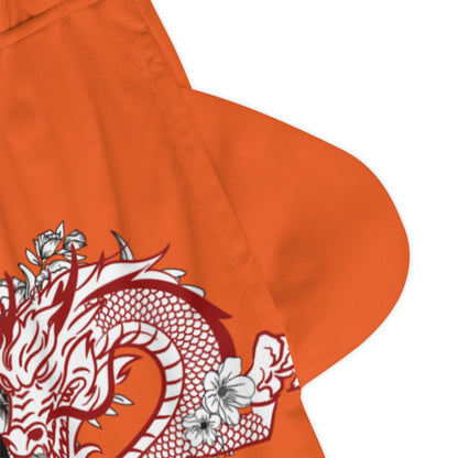 Basketball Rib Shorts: Dragons Orange