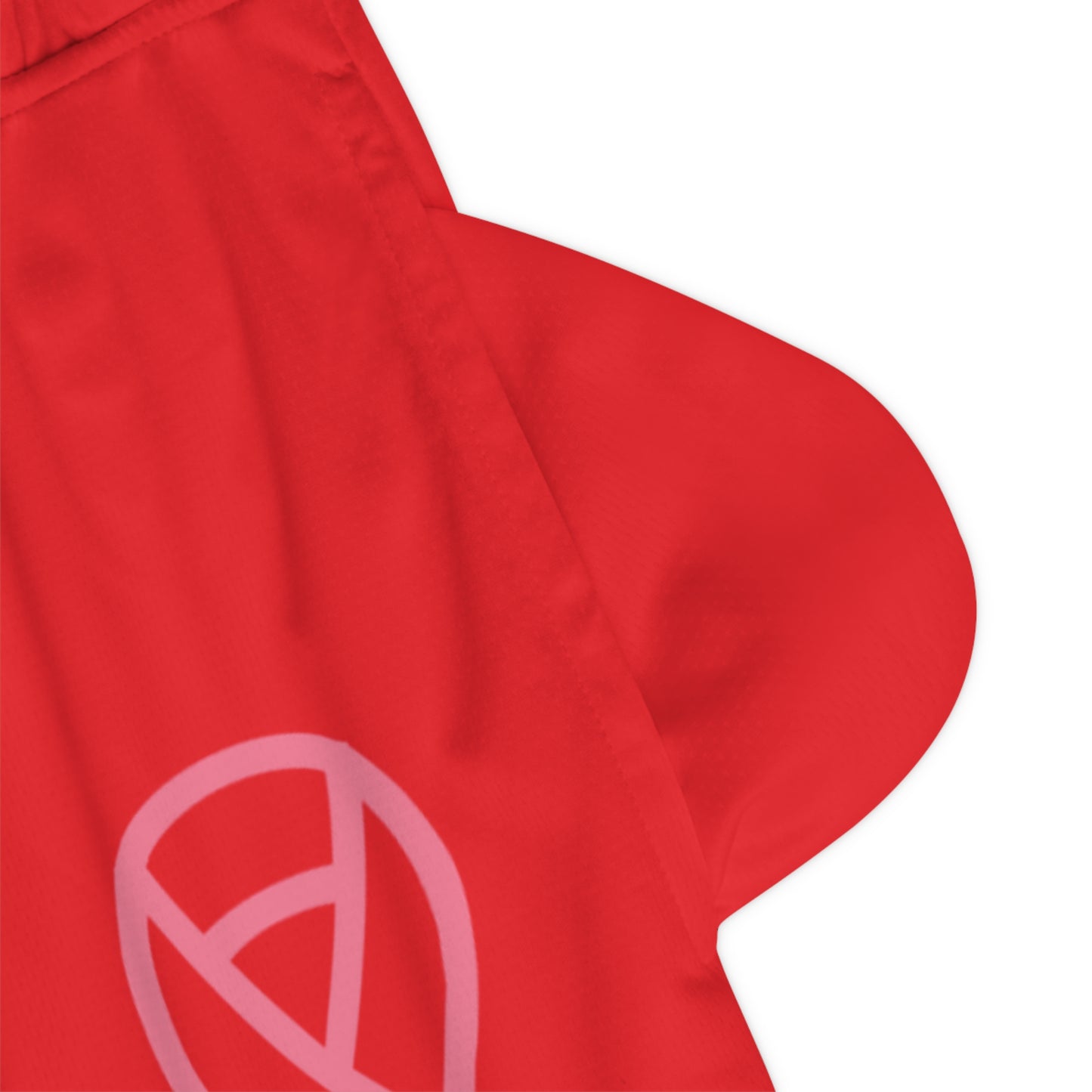 Basketball Rib Shorts: Fight Cancer Red