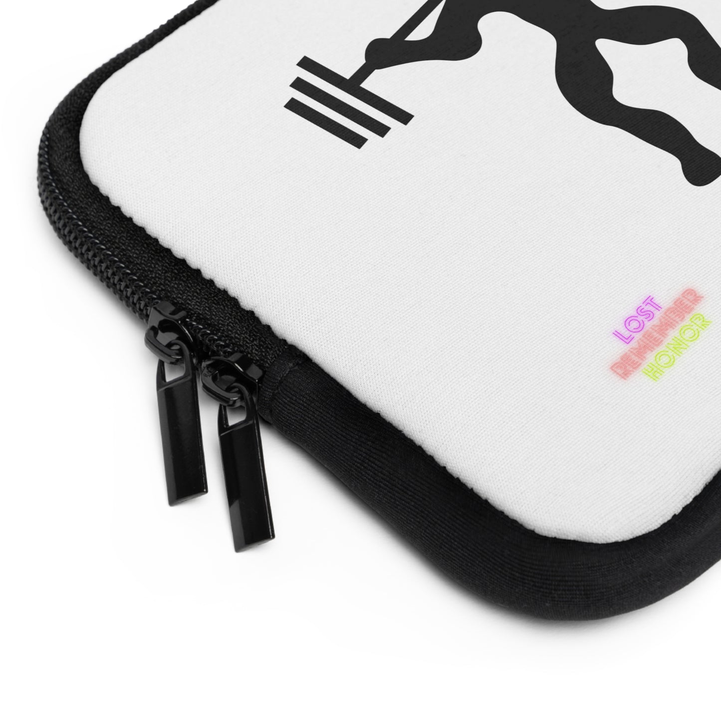 Laptop Sleeve: Weightlifting White