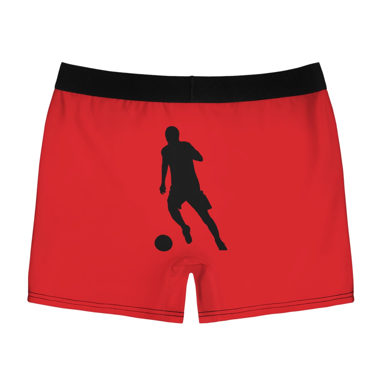 Men's Boxer Briefs: Soccer Red