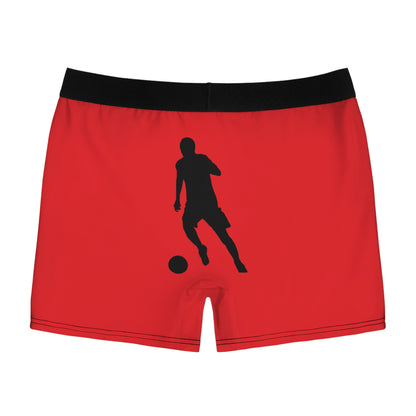 Men's Boxer Briefs: Soccer Red