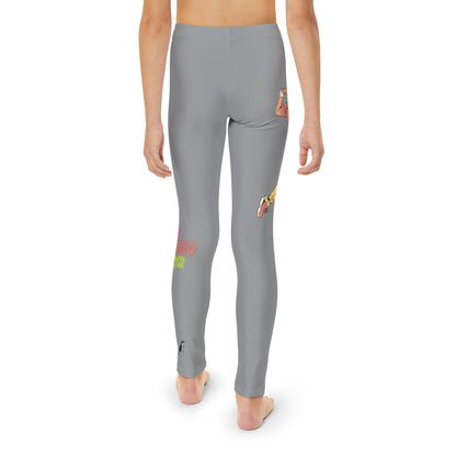 Youth Full-Length Leggings: Golf Grey