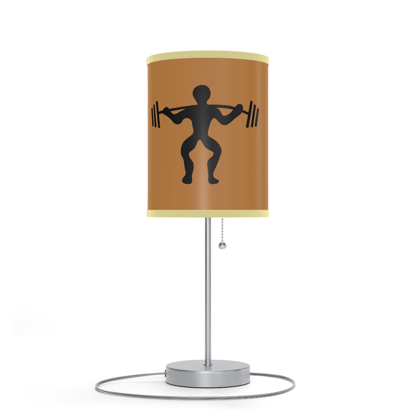 Lamp on a Stand, US|CA plug: Weightlifting Lite Brown