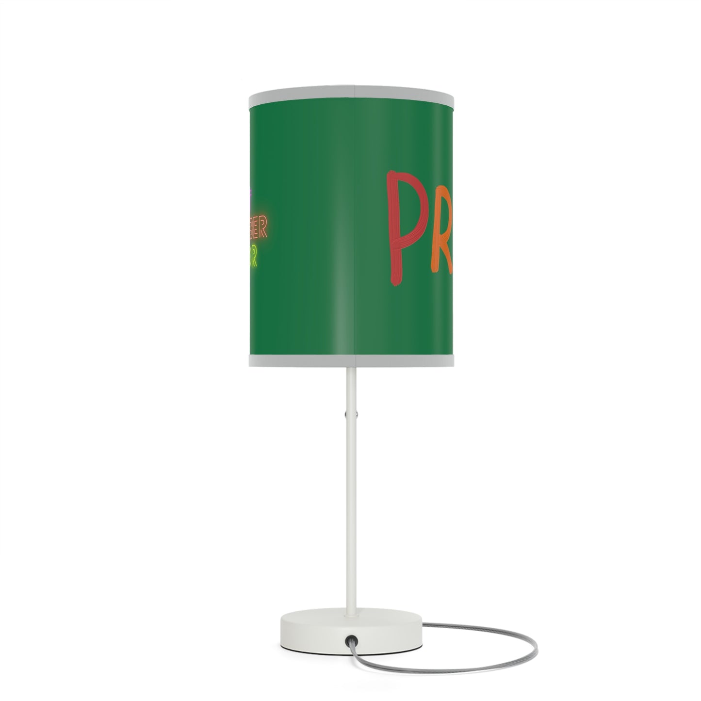 Lamp on a Stand, US|CA plug: LGBTQ Pride Dark Green