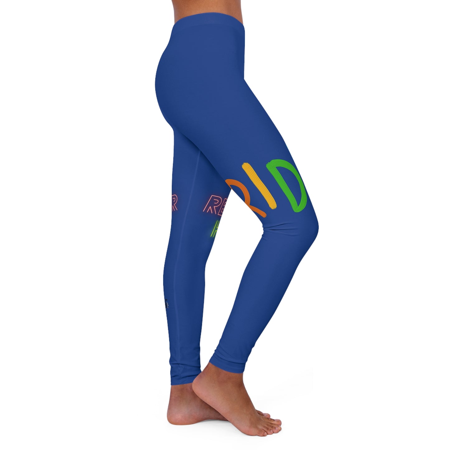 Women's Spandex Leggings: LGBTQ Pride Dark Blue