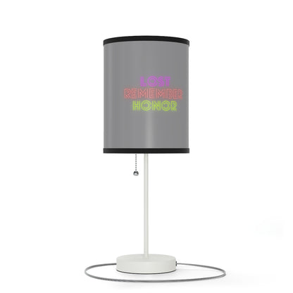 Lamp on a Stand, US|CA plug: Fight Cancer Grey