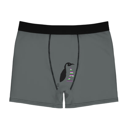 Men's Boxer Briefs: Soccer Dark Grey