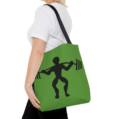 Tote Bag: Weightlifting Green