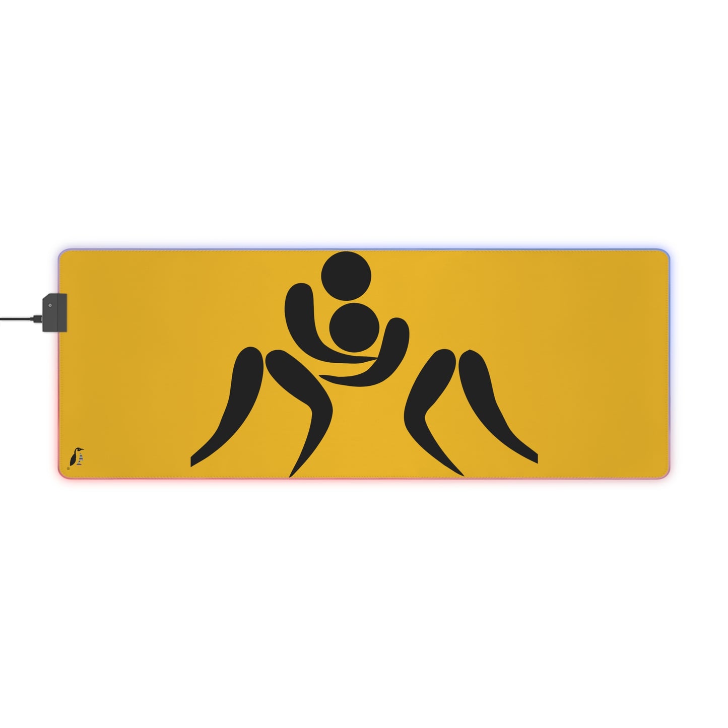 LED Gaming Mouse Pad: Wrestling Yellow