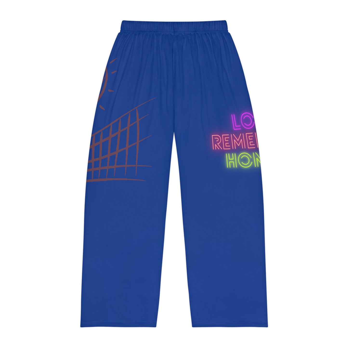 Men's Pajama Pants: Volleyball Dark Blue