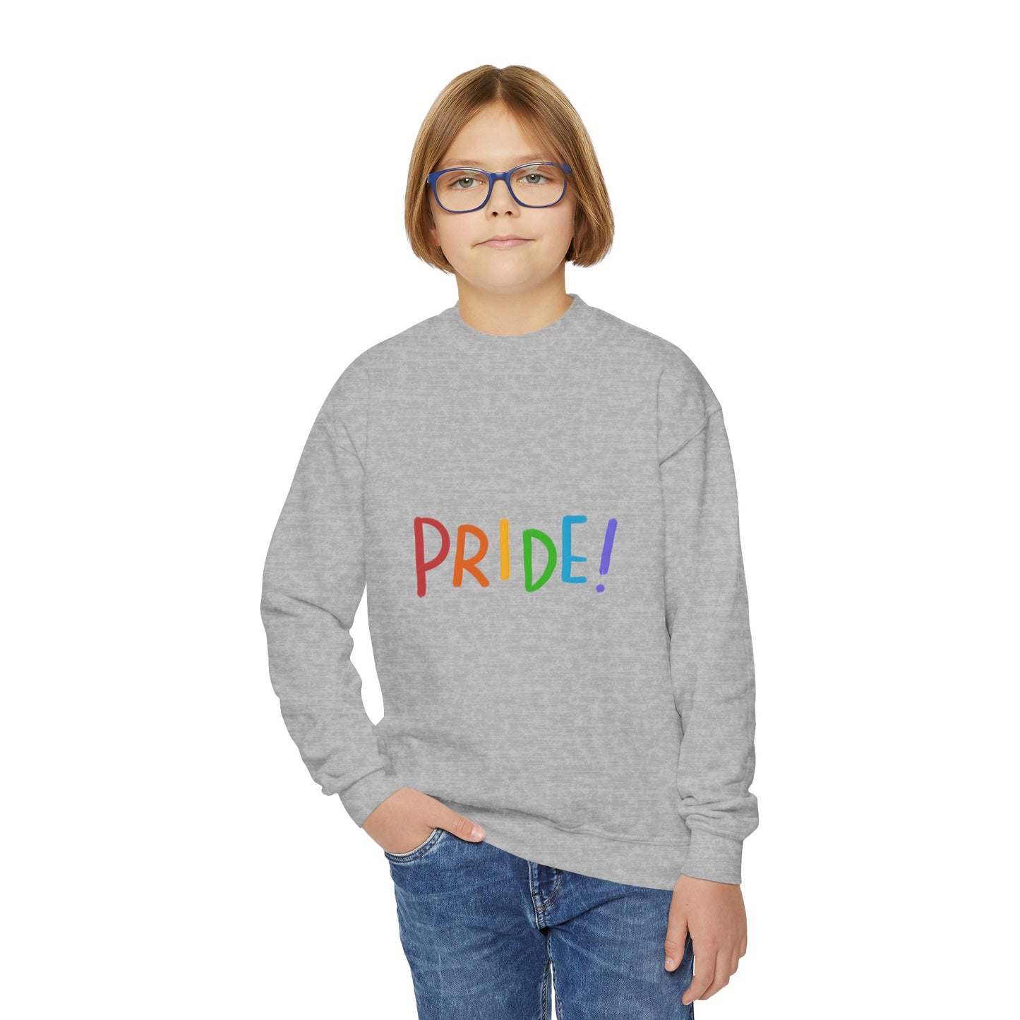 Youth Crewneck Sweatshirt: LGBTQ Pride