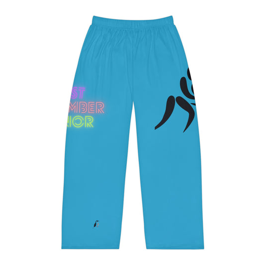 Panlalaking Pajama Pants: Wrestling Turquoise