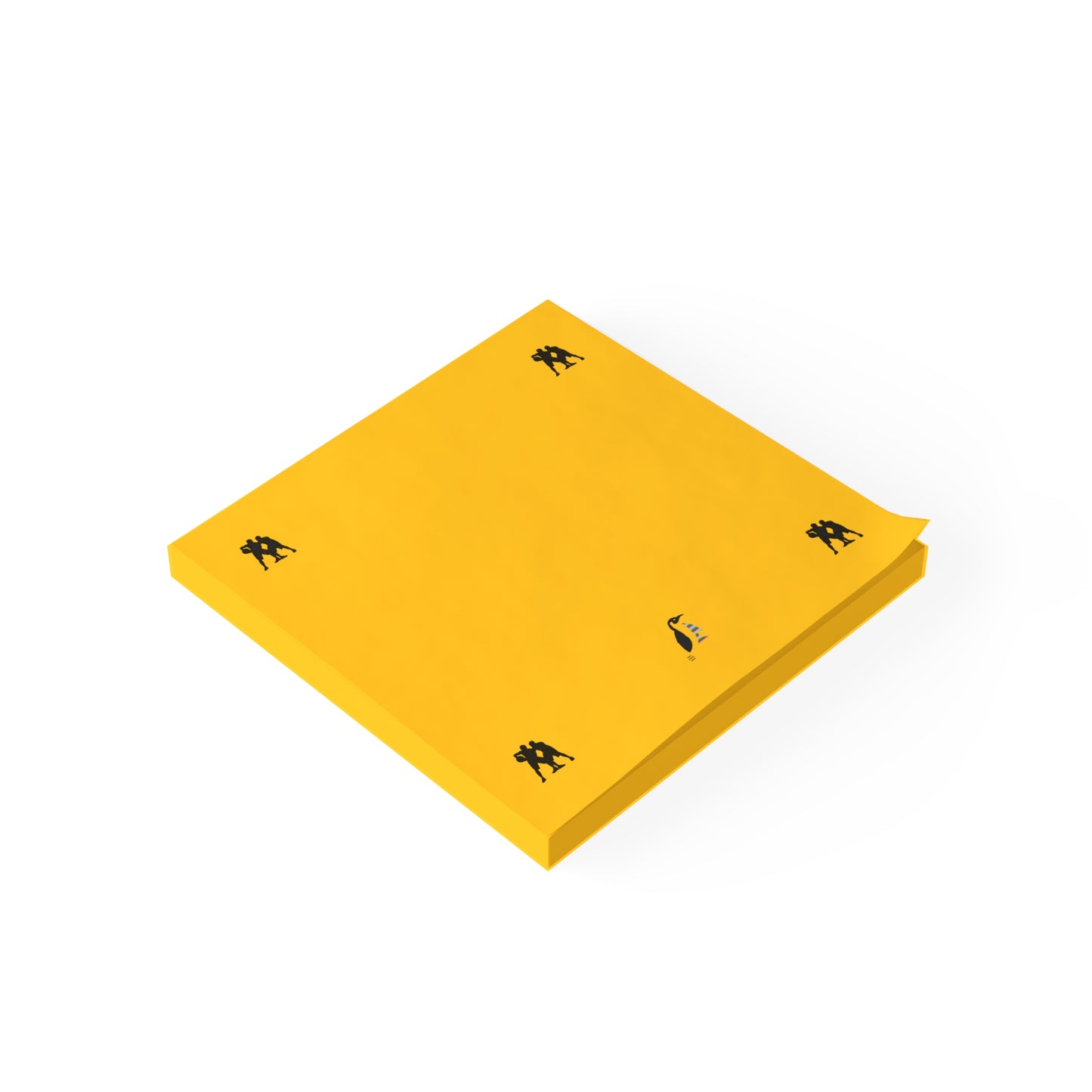 Post-it® Note Pads: Basketball Yellow