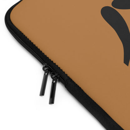 Laptop Sleeve: Wrestling Lite Brown